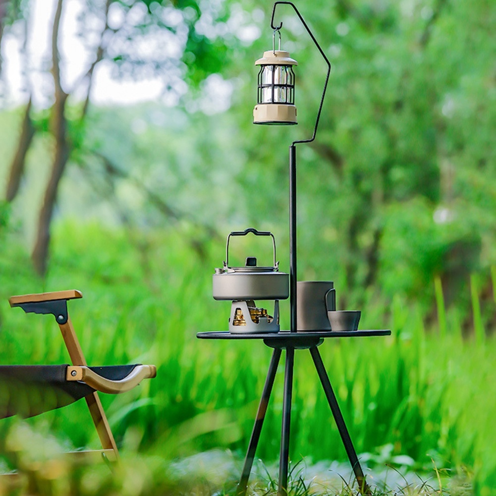 Mesa Redonda De Camping Com Suporte Leve Ultralight Dobrável Portátil Pernas Ajustáveis Para Picnic Indoor/Outdoor