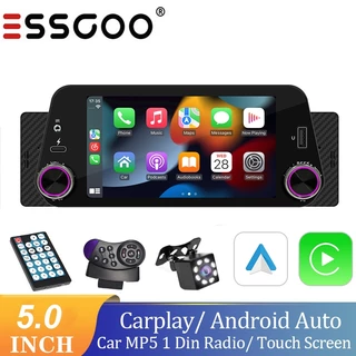 Essgogoo Central Android Multimedia Player 1 Din 5 Polegadas MP5 Bluetooth USB AUX TF Com Tela Sensível Ao Toque