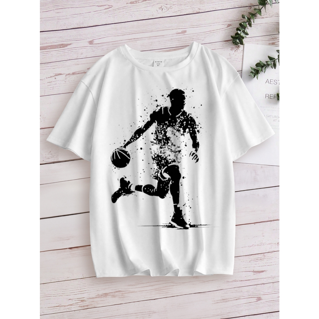 Meninos de 8-14 anos de idade Camiseta de manga curta Casual Meninos de manga curta esportiva T-