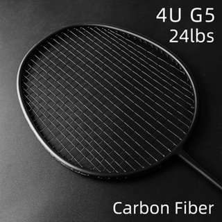 Badminton Racket Carbon Firber 4U G5 24lbs Estrutura De Liga De Alumínio De Pólo Médio