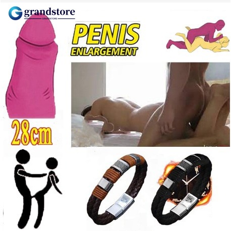 Pulseira De Couro GS Energy Leather Bracelet Para A Saúde Masculina