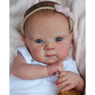 Reborn 45cm Baby Bettie Recém-Nascido Bonecas Renascidas Lifelike 3D Pele Cabelo Desenhado À Mão