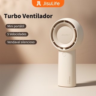 JISULIFE Ventilador De Mão Mini Portátil 4000mAh USB Recarregável Bolso Pequeno Operado A Bateria Pessoal Com 5 Velocidades Para Viagem/Fora