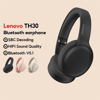 Lenovo Th30 Fone De Ouvido Bluetooth Para Jogos Com De Baixa Latência Redução De Ruído De Música Toque Inteligente Microfone 5.1