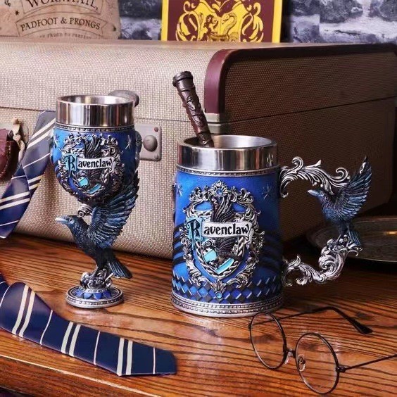 Caneca De Aço Inoxidável Harry Potter De Grande Capacidade 3D Com Gravação Tridimensional Retro Cerveja Exclusiva