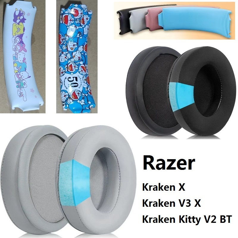 Almofadas De Ouvido Cooling Gel Para Razer Kraken X , V3X , Kitty V2 BT , Substituição De Fones