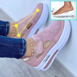Sneakers Mulheres Sapatos Mulher Tênis De Lona Sapato Feminino Casuais Senhoras Desporto Plataforma Sneaker Escavar