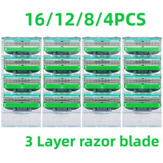 16PCS/12PCS Substituição Para mach 3 Lâminas De Barbear Para Homem