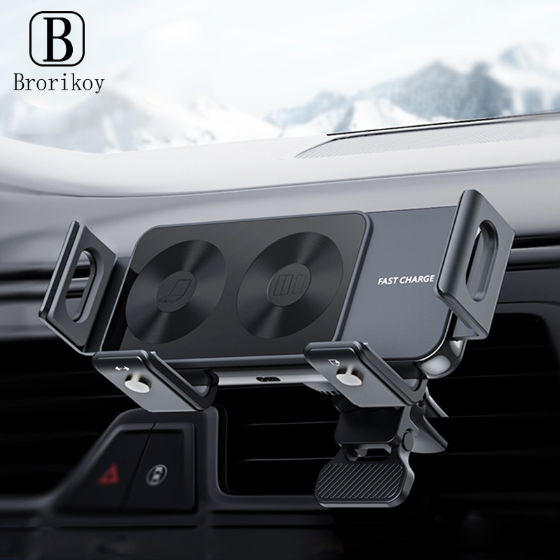 Para Samsung Galaxy Z Fold 5 3 4 S23 Ultra S22 S21 Carregador De Carro Sem Fio Telefone 15 14 13 12 Pro Suporte De Montagem Automática Max