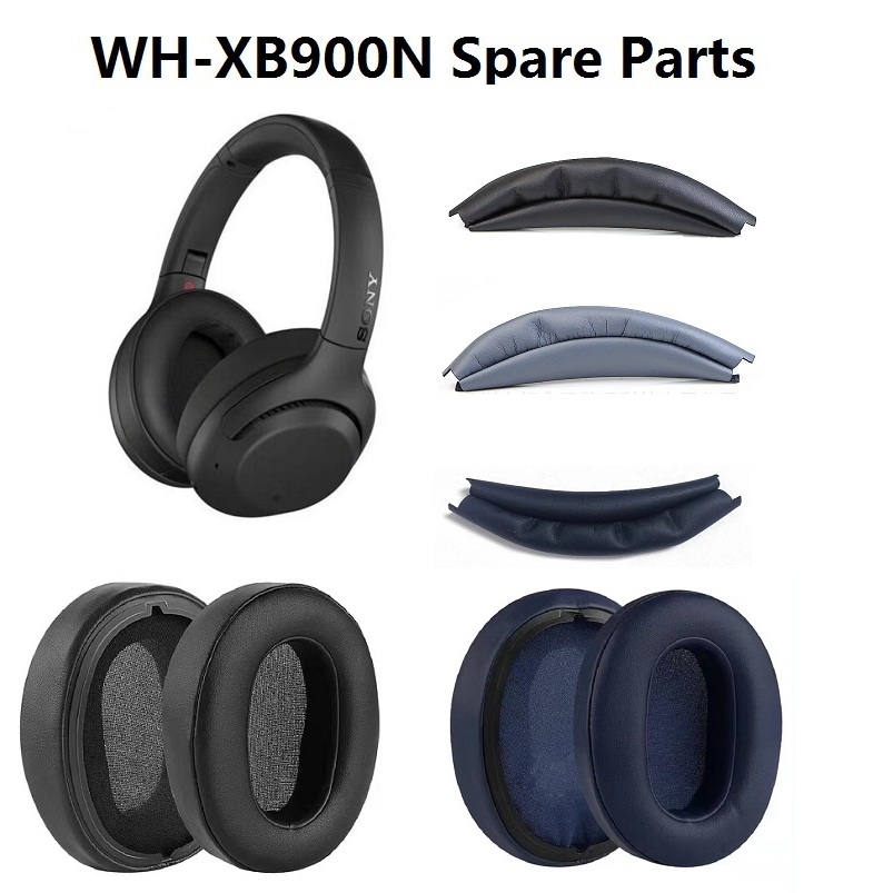 Almofada Para Fones De Ouvido SONY wh-XB900N Com Fita De Couro Substituição Das Orelhas Peças De xb900b