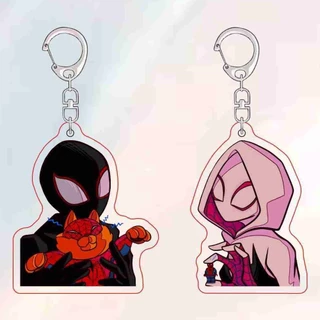 Chaveiro De Casal Homem Aranha Universo Paralelo Horizontal Gwingmys Periférico Bolsa Escolar Pequeno Pingente Presente em Oferta na Shopee