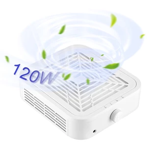 Foreverlily 6000/9000/12000rpm Coletor De Pó De Unhas Poderoso Turbo Ventilador Fácil De Limpar Rapidamente Purificar Eficaz Dissipação De Calor Poder De 120W Ferramentas De Beleza