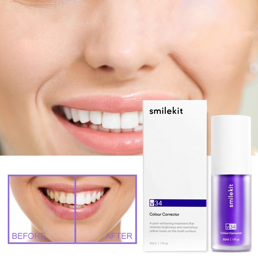 Smilekit V34 Essência Branqueadora De Dentes Pasta Home
