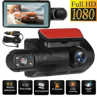 Gravação Dupla HD 1080P Espelho Retrovisor DVR De Lente Monitoramento Do Carro Dianteira E Traseira