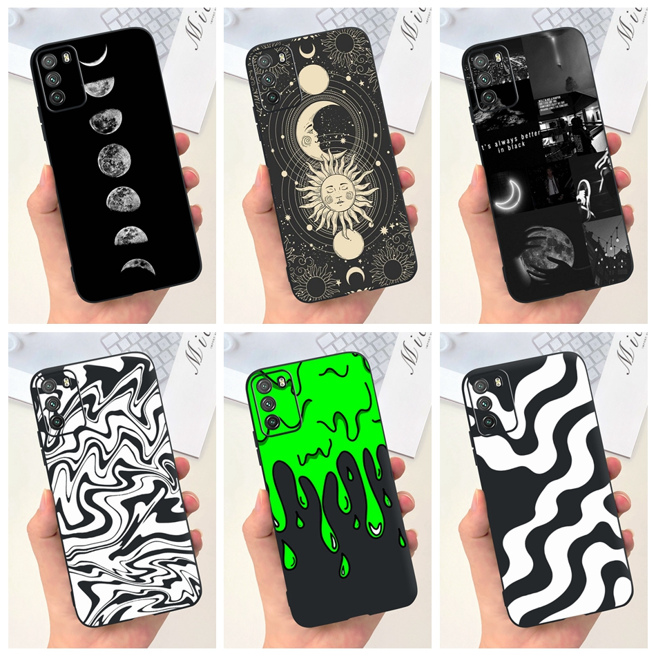 Xiaomi Poco M3/Pro 5G 4G Moda Lua Leite Ondulado Caixa De Telefone PocoM3 M3Pro Silicone Macia TPU