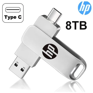 Pen Drive USB 3.0 2 Em 1 HP Flash Duplo Tipo C 1TB 2TB 4TB 8TB Disco De Memória Portátil U Mental De Alta Velocidade