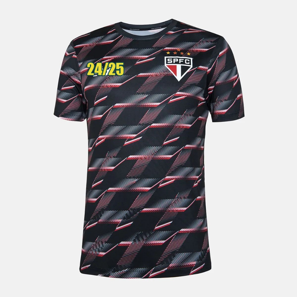 Nova Camisa De Futebol 24/25 sao paulo Masculina De Pré-Treino Tamanho S-4XL