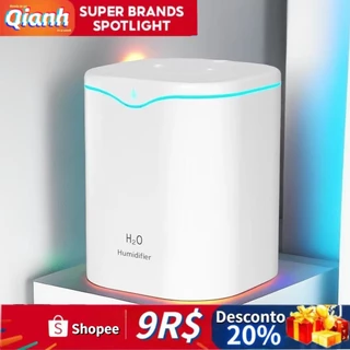 Umidificador De Ar Com 2000ML Purificador Difusor De Aroma LED De Grande Capacidade purificador de ar e umidificador pulverização dupla