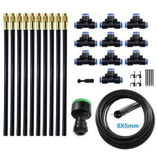Kit De Bico De Pulverização Sem Tubo De 8MM Para Sistema De Irrigação Em Estufas De Jardim Réptil De Aquário Com Névoa
