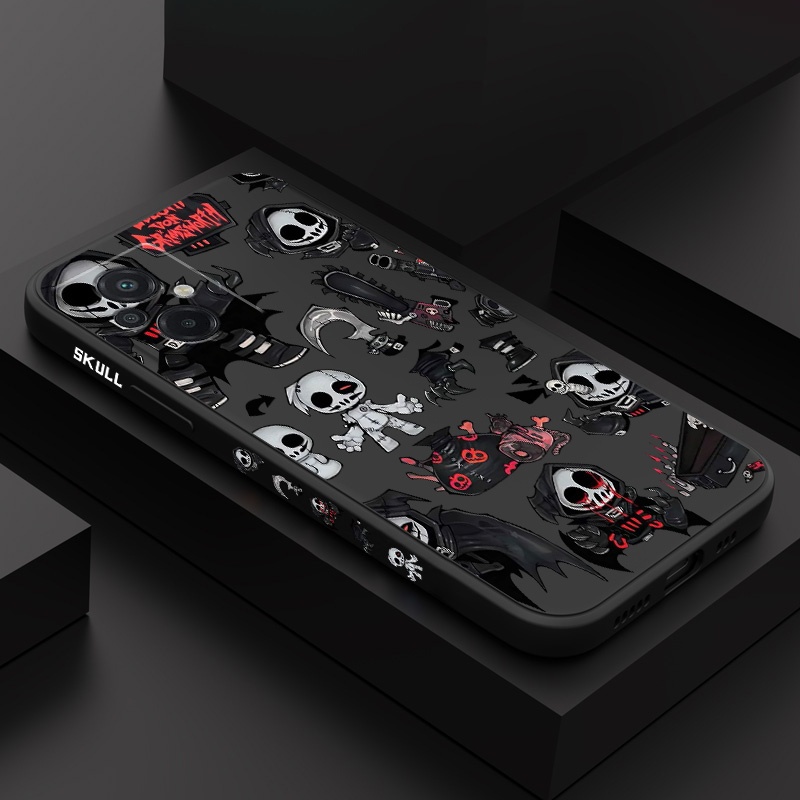 Estojo De Telefone Dark Skeleton Para Xiaomi Poco M6 X6 F6 Pro C65 4G 5G Moda Capa De Design Criativo