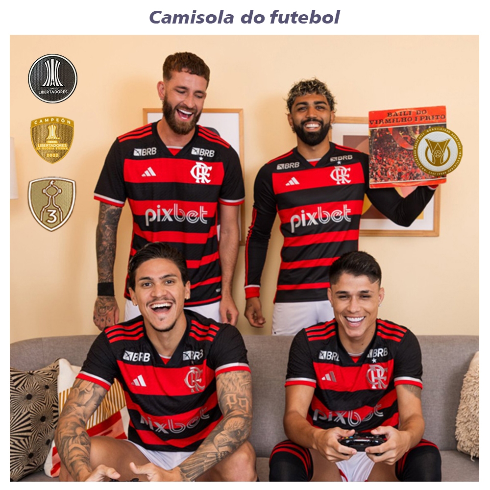 2024 Flamengo Home Vestuário Masculino Flamengo