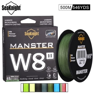 SeaKnight W8 II Linha De Pesca Trançada 500M 8 fios Linhas De Pesca Marítima Multifilamento Linha PE Água Salgada 17lb 22lb 33lb 45lb 50lb 80lb 100lb