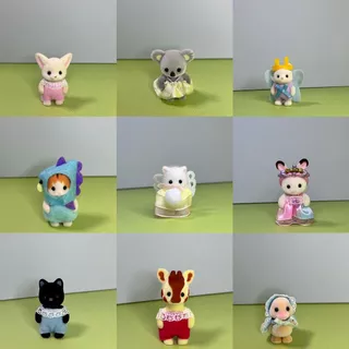 Sylvanian Families Brincam De Casa Boneca De Brinquedo Pelúcia Mini Decoração Baby Multi-Choice pp121