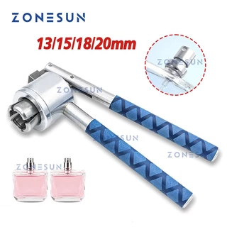 ZONESUN ZS-PBC1 Crimpador De Perfume Manual 13mm 15mm 18mm 20mm Máquina Seladora De Frascos Com Pulverizador Capper Cappador