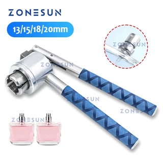 ZONESUN ZS-PBC1 Crimpador De Perfume Manual 13mm 15mm 18mm 20mm Máquina Seladora De Frascos Com Pulverizador Capper Cappador