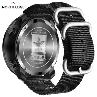 NORTH EDGE APACHE46 Relógio Esportivo Exterior Para Homens Altímetro Barômetro De Bússola Termômetro Pedômetro Militar Estilo 50m À Prova D