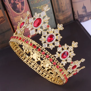 [Novo Rhinestone Brilhante Princesa Rainha Coroa Noiva Festa De Casamento Vestuário