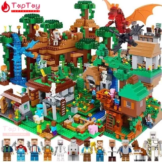 700 Peças Meu Mundo Série Brinquedos educativos infantis Conjunto de casas de aldeia Brinquedo Blocos de construção Modelos Presentes de Aniversário e Natal para Crianças