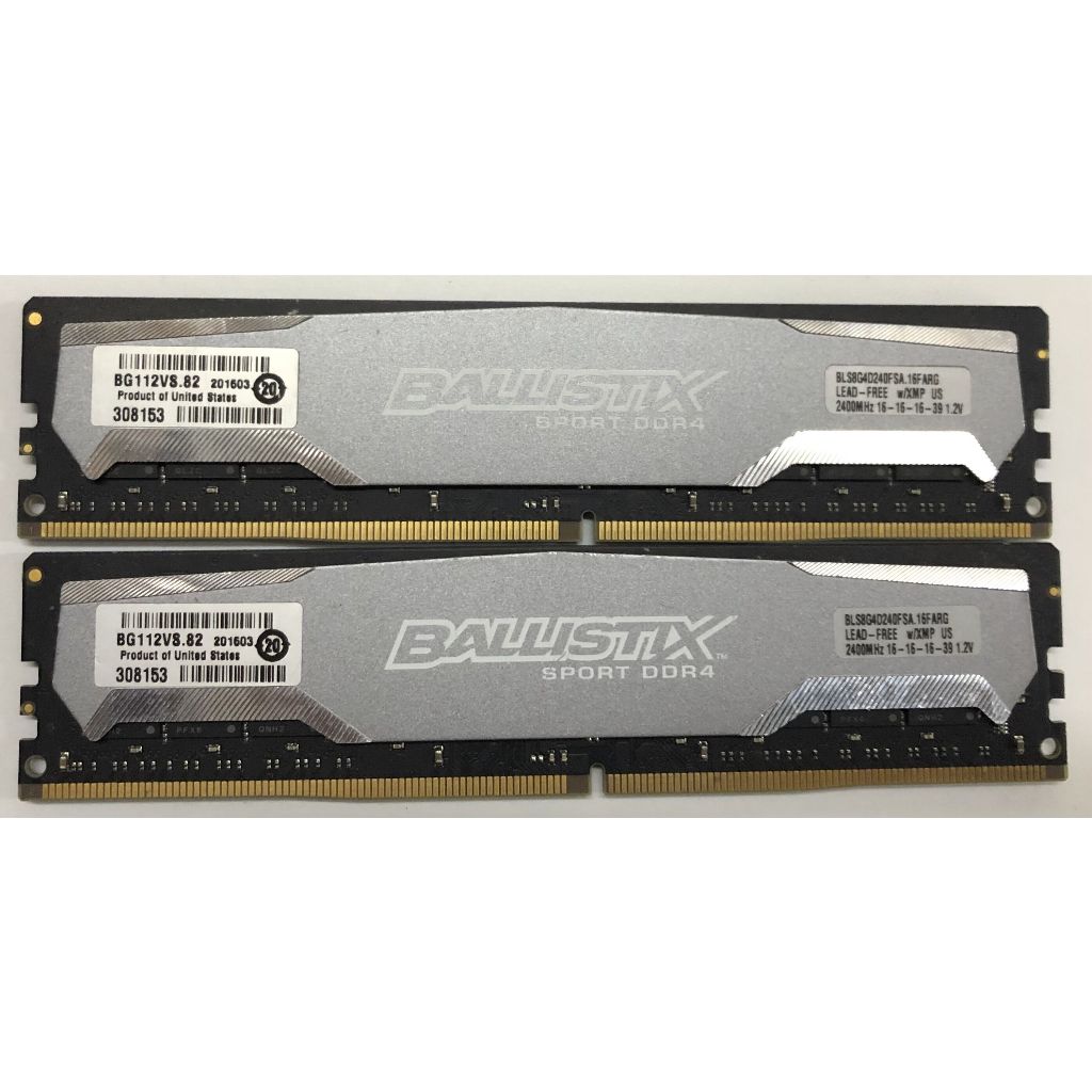 KIT MICRON BALLISTIX DDR4 8GB 16GB 32GB 2133MHZ 2400MHZ 2666MHZ