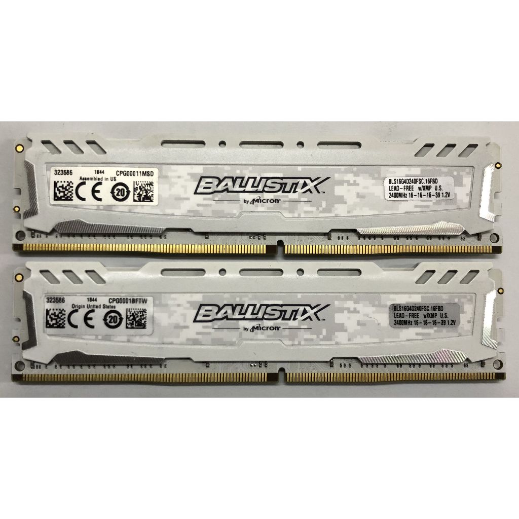 KIT MICRON BALLISTIX DDR4 8GB 16GB 32GB 2133MHZ 2400MHZ 2666MHZ