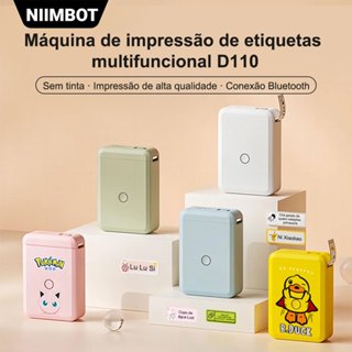 NIIMBOT D110 Impressora Térmica de Etiquetas com Conexão Bluetooth e sem Tinta