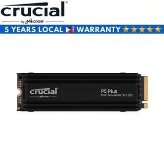 Crucial P5 Plus 4TB/2TB M . 2 2280 PCIe Gen4 NVMe SSD Interno Com Dissipador De Calor 1TB/500GB