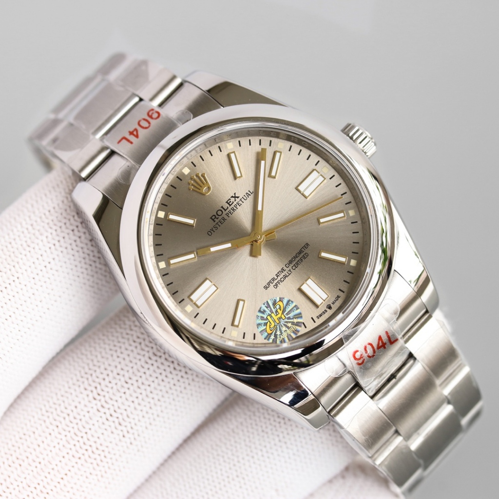 Relógio Mecânico De Lazer Luxo Para Homens E Mulheres , Mostrador Colorido , Pulseira De Aço Inoxidável 904L , De 41mm ,