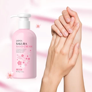 LAIKOU Japão Creme Para As Mãos Sakura Hidratação De Longa Duração Loção Com Pele Lisa E Radiante 200g em Oferta na Shopee