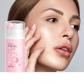 LAIKOU Japão Sakura Creme De Dia E De Noite Linhas Finas Suaves Melhoram A Elasticidade Dos Olhos 20g em Oferta na Shopee