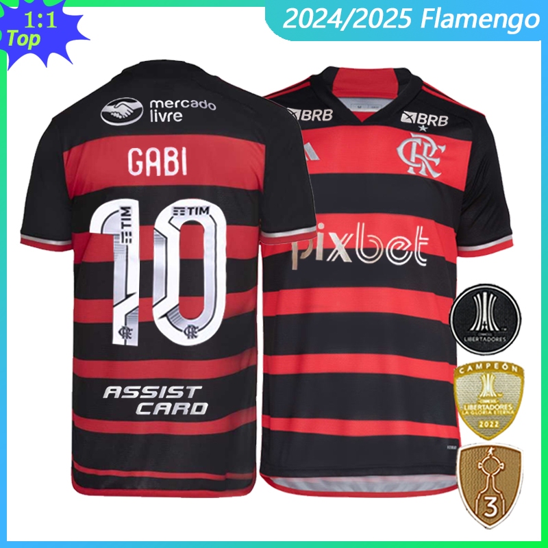 Nova camisa do flamengo Home 2024/2025 Camisa De Time Masculina Futebol tailandesa1:1