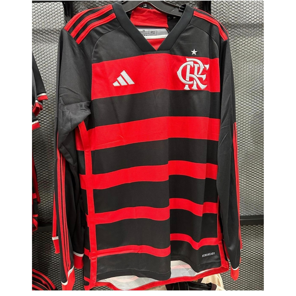 Flamengo 24-25 Home Camisa De Manga Comprida