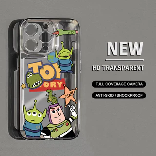 Capa Toy Story Para iPhone 15/14/13/12/11 Promax HD Transparente Desenho Flexível 7/8 Plus/X/XR/Xs Max