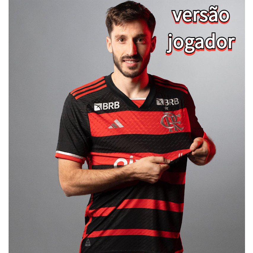 versão jogador Camisa Flameng2024 Camisa da Time tailandesa Camisas de Futebol Masculinas 1:1 Player