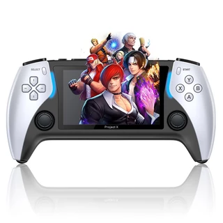 Project X Jogos Portáteis De Mão Consoles De Vídeo Game Machine Player PS1 Retro Dual Speaker Stereo Gift Para Crianças