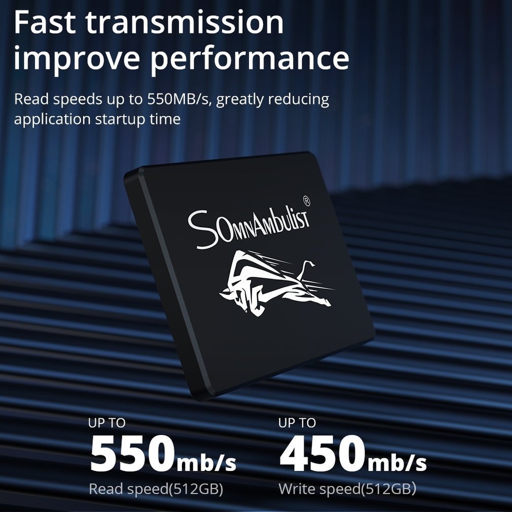 Ssd SomnAmbulist SATA III 4T 2TB 2,5 polegadas Solid State Drive 1T 64g