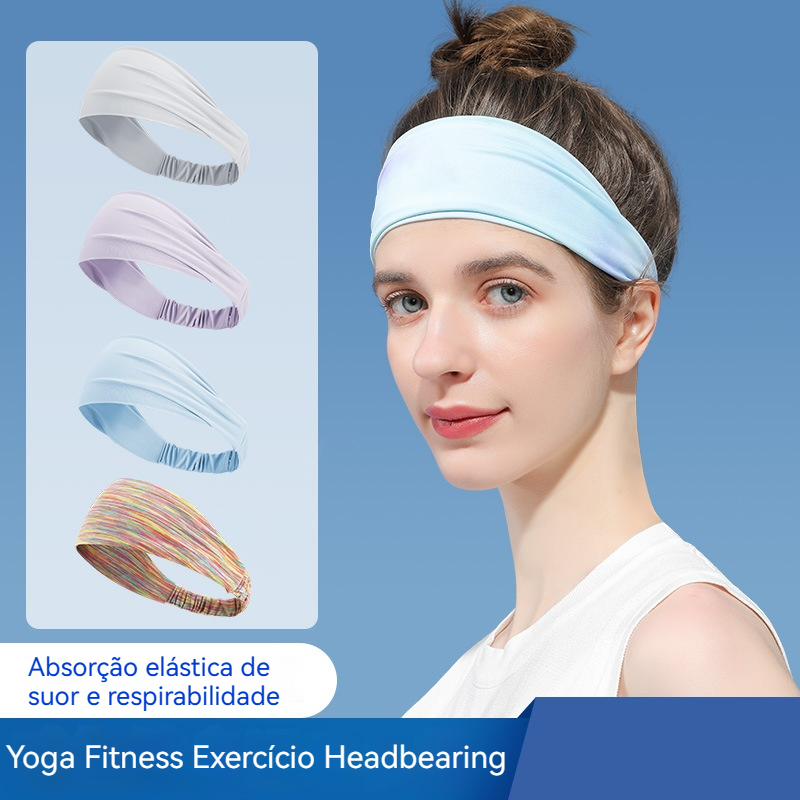Elástica Yoga Headband Esporte Sweatband Mulheres/Homens Esporte