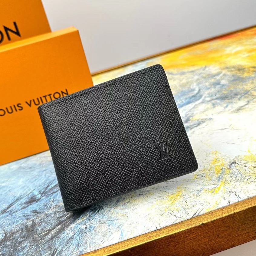 [Pronto Para Enviar 100 % Autêntico Louis Vuitt LV Nova Carteira De Couro Masculino Zero M60895