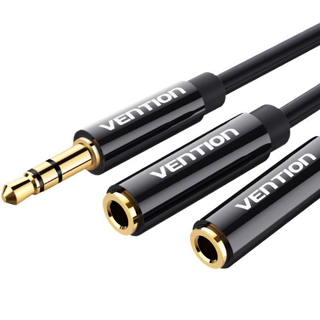 Adaptador De Cabo Divisor De Fone De Ouvido De 3,5 Mm Com 2 Furos Para Conector Adequado iPhone/PS4/switch