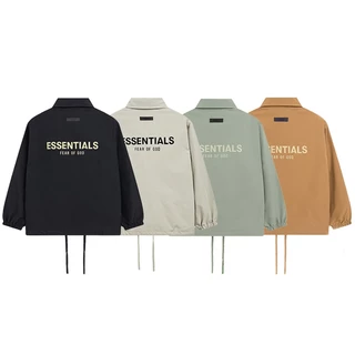 Moda Moda High Street FEAR OF GOD FOG Linha Dupla ESSENCIALS Casual Loose Sports Jacket Windbreaker Homens Mulheres Jacket