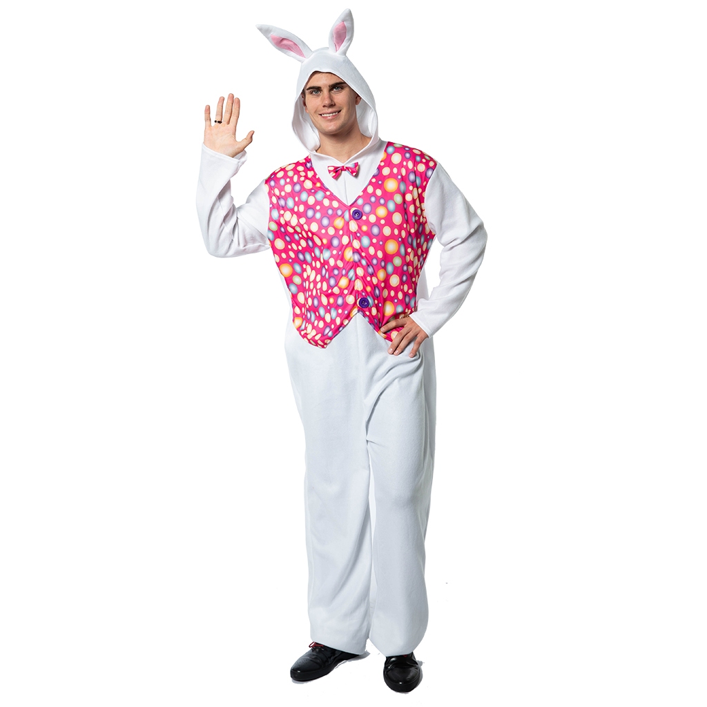 Traje De Páscoa De Pelúcia Adulto Coelhinho Adorável Sr . Mascote De  Halloween Homem & Mulher Animal Cosplay Festa Pajama Vestido De Fantasia De  Desempenho | Shopee Brasil